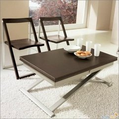 White Convertible Coffee Table Black - Karbonix