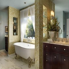 White Curtain Natural Bathrooms Design Gallery Photo Jcil - Karbonix