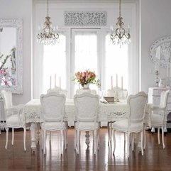 Best Inspirations : White Dining Room Page 3 Lovely White Dining Room Design - Karbonix