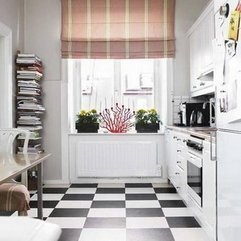 White Floor Kitchen Pictures Black - Karbonix