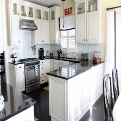 White Kitchen Cabinets Startling Black - Karbonix