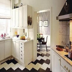 White Kitchen Flooring Cool Black - Karbonix
