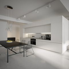 White Kitchen Futuristic Style - Karbonix