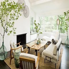 White Living Room Designs Fireplace - Karbonix