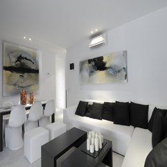 White Living Rooms Luxurious Black - Karbonix