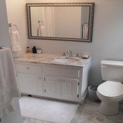 White Marble Bathroom Dazzling Gray - Karbonix