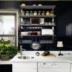 Best Inspirations : White Open Shelving Small Kitchen Dark - Karbonix