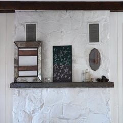 Best Inspirations : White Paint Gives The Retro Fireplace Facade A Fresh Update - Karbonix