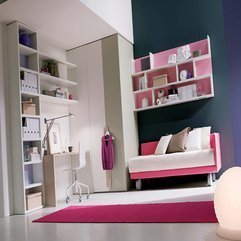 White Pink Teenage Girls Bedroom  Looks Cool - Karbonix