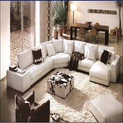 White Rug Living Room Set - Karbonix