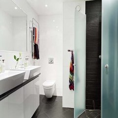 Best Inspirations : White Small Bathroom Apartment Decoration Ideas Super Creative - Karbonix