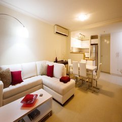 Best Inspirations : White Sofas Dinning Table Red Pillow Also Red Table Plate Simple Lounge - Karbonix