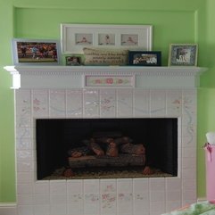 White Tile Fireplace Ideas - Karbonix