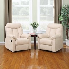 White Wall Hugging Recliner Living Room - Karbonix