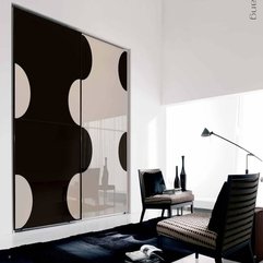 White Wardrobe Cabinet Modern Black - Karbonix