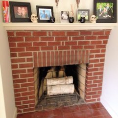 White Washed Fireplace Wife In Progress - Karbonix