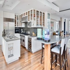 White Wooden Kitchen Creative Modern - Karbonix