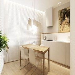 White Wooden Kitchen Diner In Modern Style - Karbonix