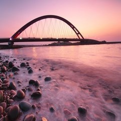 Best Inspirations : Wonderful Bridge In Pink Light Wallpapers HD Wallpaper Free 300068 - Karbonix