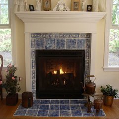 Best Inspirations : Wonderful Fireplace Design Ideas Indoor Plant Blue Tile MyCyFi - Karbonix