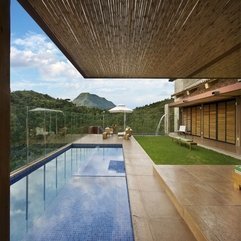 Wood House Outdoor Swimming Pool Design In Modern Style - Karbonix