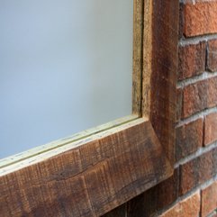 Wood Texture Look Of Wood Rustic Framed Mirror The Natural - Karbonix