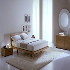 Best Inspirations : Wooden Bed On White Rug Modern Italian - Karbonix