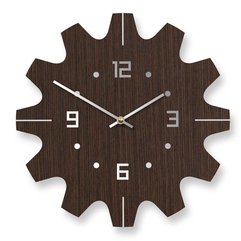 Wooden Brown Wall Clocks In Modern Style - Karbonix