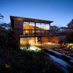 Wooden Minimalist Pavilion Architecture Design By Blouin Tardif - Karbonix