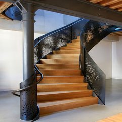 Wooden Stairs Unique Steel - Karbonix
