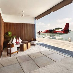 Wooden Wall Arrangement With Waterplane Beach View Excellent Idea - Karbonix