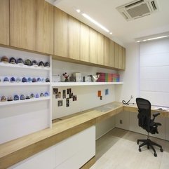 Best Inspirations : Work Space Completed With Unique Cute Ornament White Shelf - Karbonix