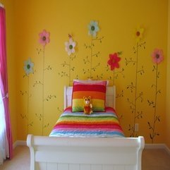Yellow Flower Bedroom Little Girls - Karbonix