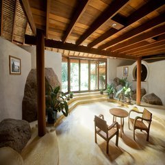 Zen House Interior With Wooden Ceiling Natural Design - Karbonix